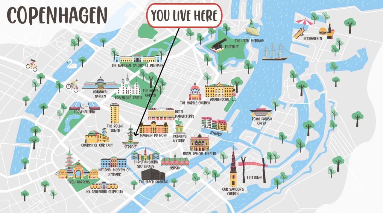 Beautiful Apartments On Stroget In Copenhagen City Center Ngoại thất bức ảnh